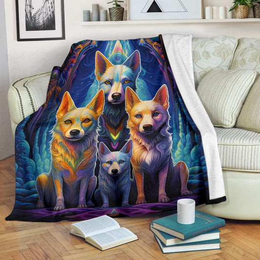 Canaan Blanket, Trippy Psychedelics Canaan Fleece Blanket, Canaan Throw Blanket, Canaan Gifts