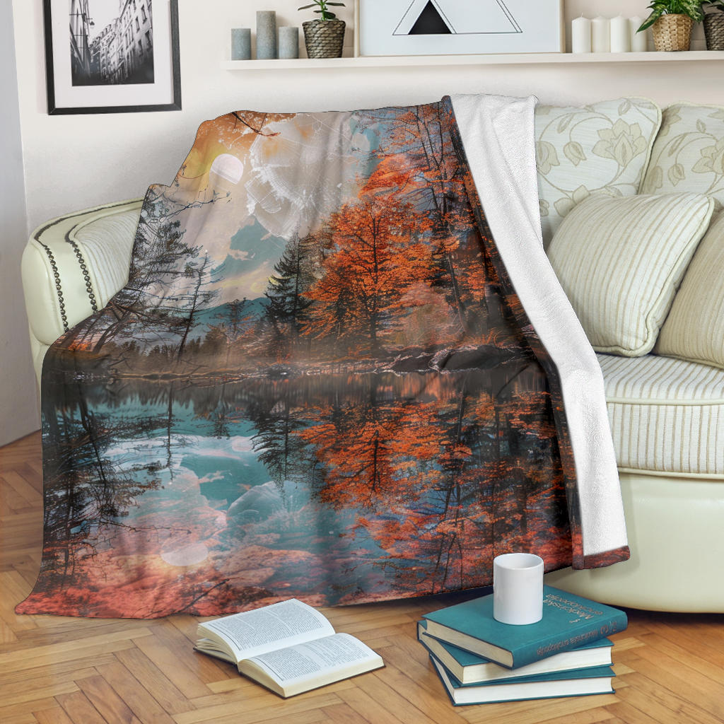 Autumn Aura Blanket, Autumn Aura Estetic Blanket, Autumn Aura Blanket Gift, Blanket