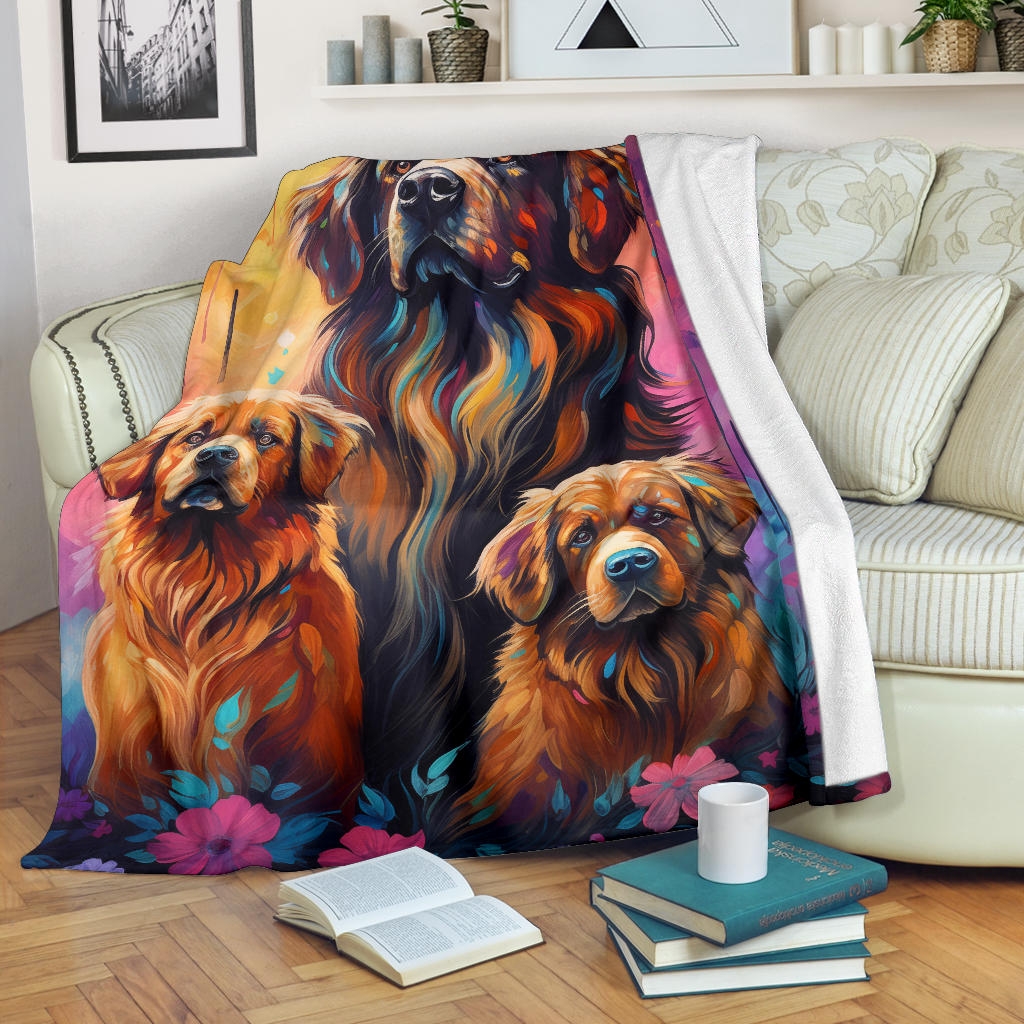 Caucasian Shepherd Blanket, Trippy Psychedelics Caucasian Shepherd Fleece Blanket, Caucasian Shepherd Throw Blanket, Caucasian Shepherd Gifts