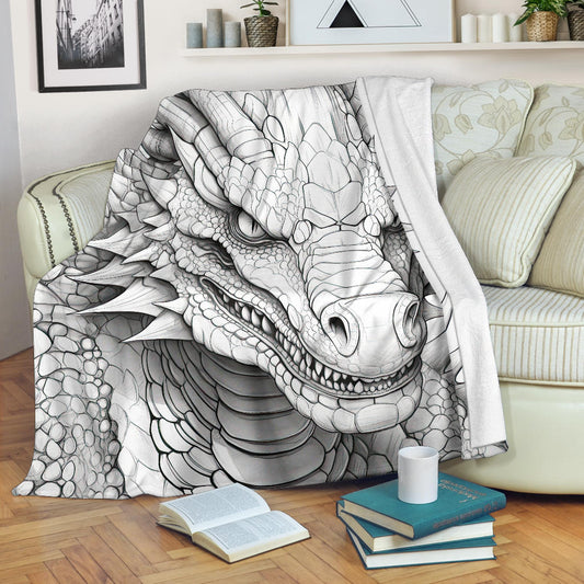 Dragon Blanket, Dragon Fleece Blanket