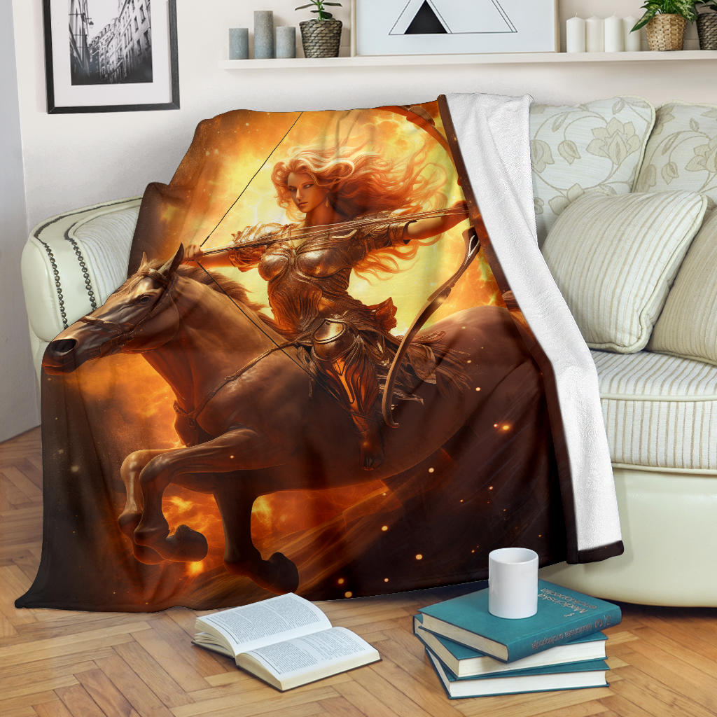 Sagittarius Zodiac Sign Blanket, Archer Sagittarius Zodiac Gifts