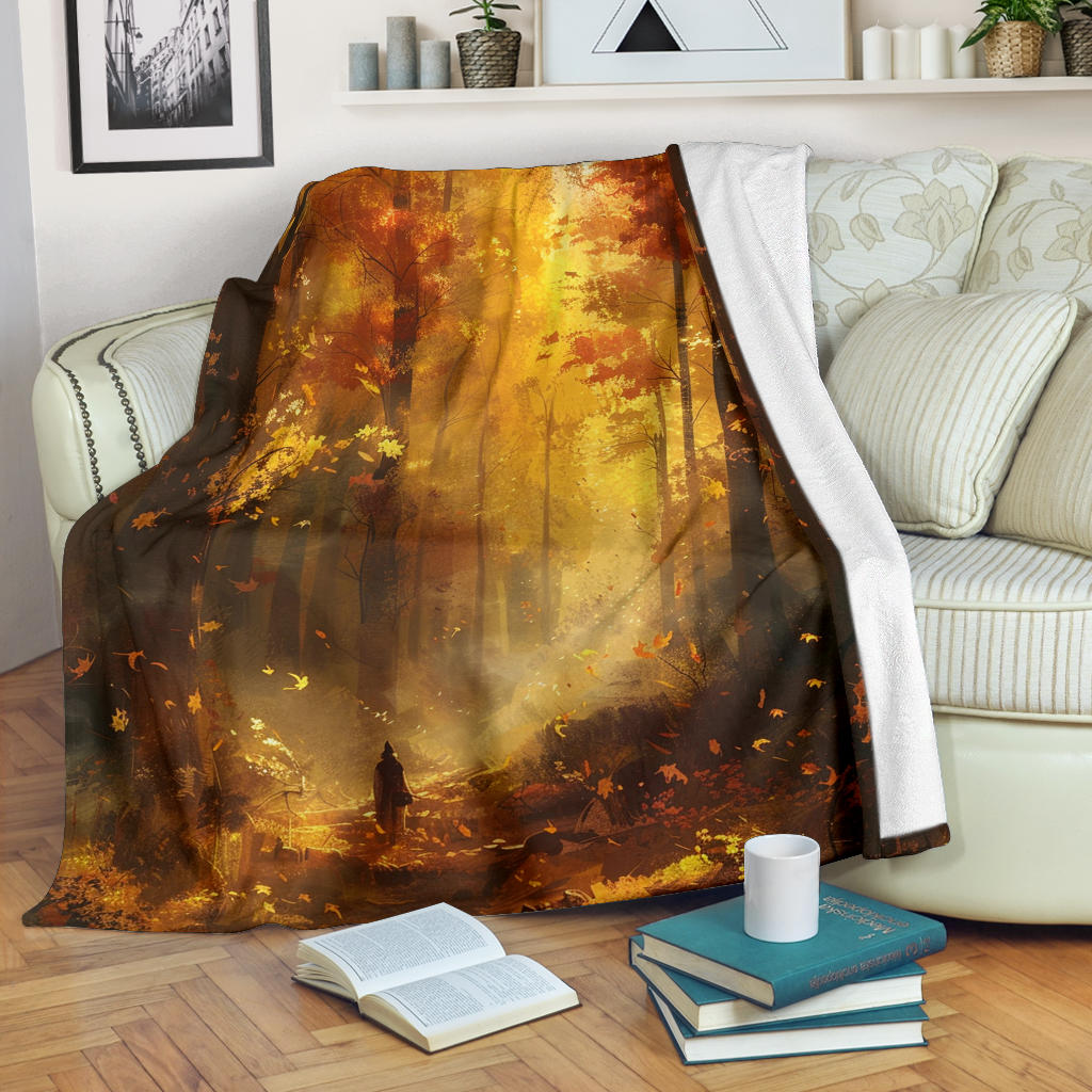 Autumn Aura Blanket, Autumn Aura Estetic Blanket, Autumn Aura Blanket Gift, Blanket