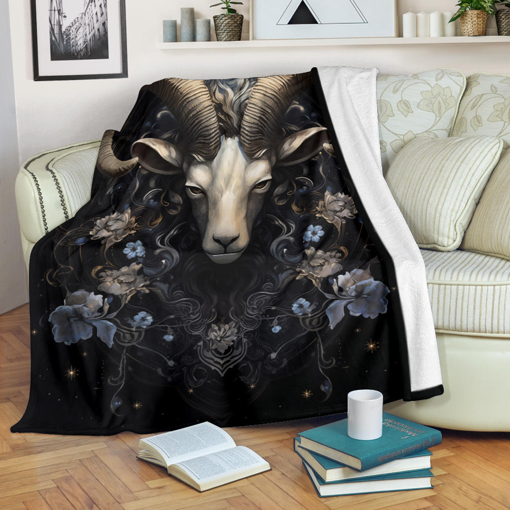 Aries Zodiac Blanket, Ram Zodiac Sign, Aries Gifts, Aries Throw Blanket, Ram Zodiac Gifts