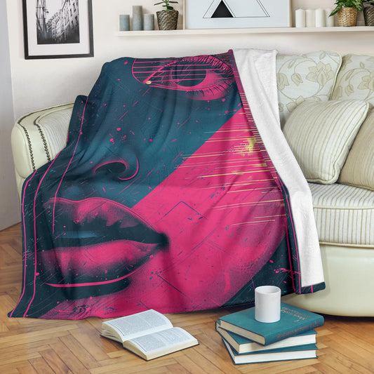 Retro Wave Blanket, Retro Wave Estetic Blanket, Retro Wave Blanket Gift, Blanket