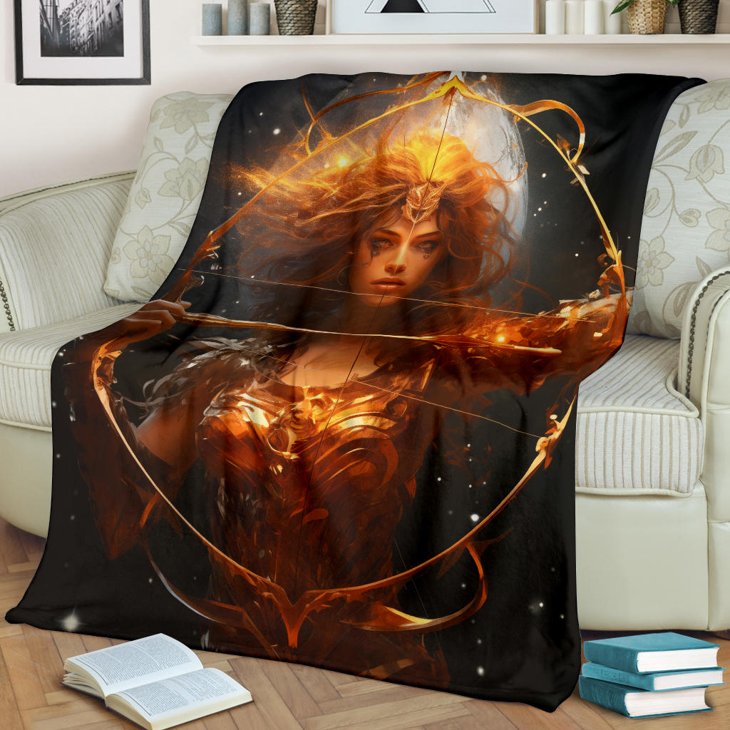 Sagittarius Zodiac Sign Blanket, Archer Sagittarius Zodiac Gifts