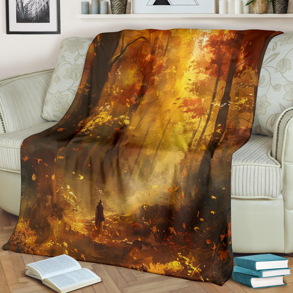 Autumn Aura Blanket, Autumn Aura Estetic Blanket, Autumn Aura Blanket Gift, Blanket