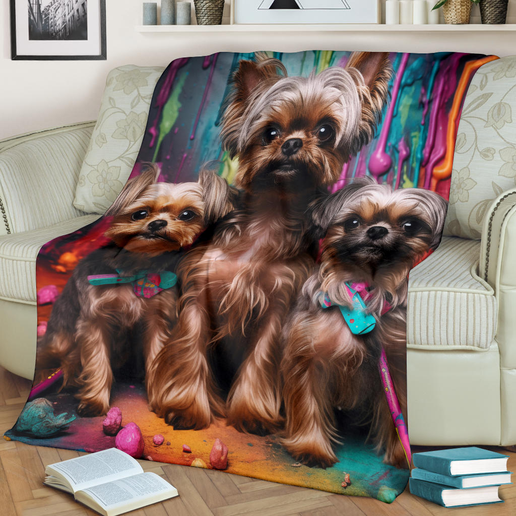 Brussels Griffon Blanket, Trippy Psychedelics Brussels Griffon Fleece Blanket, Brussels Griffon Throw Blanket, Brussels Griffon Gifts