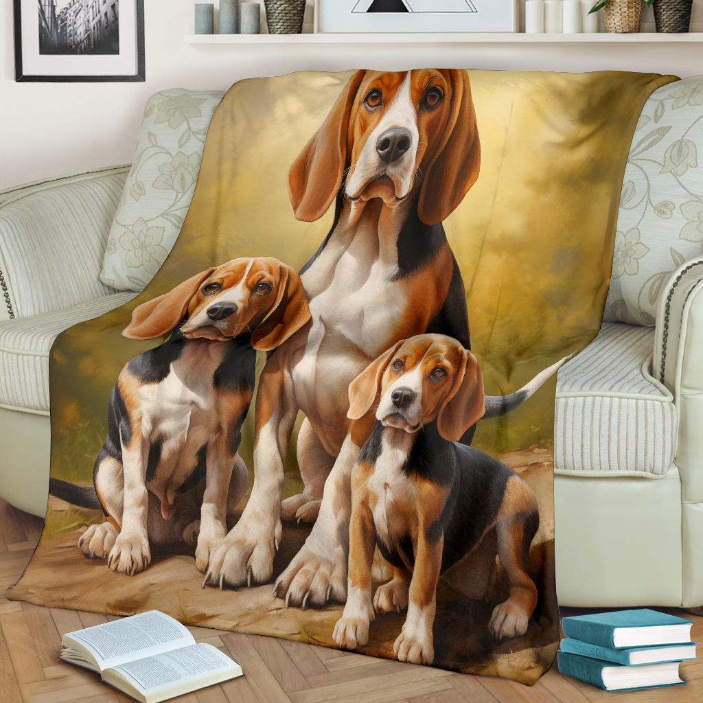 Beagle Family Blanket, Beagle Blanket, Beagle Gifts, Beagle Throw Blanket