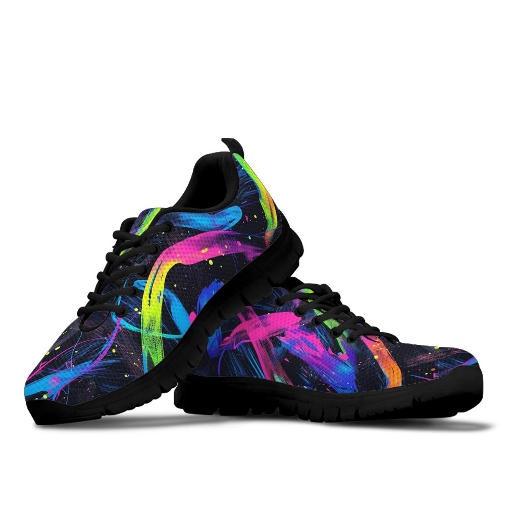 Neon Nights Sneakers, Neon Nights Sport Shoes, Neon Nights Woman Man Kids Sneakers, Neon Nights