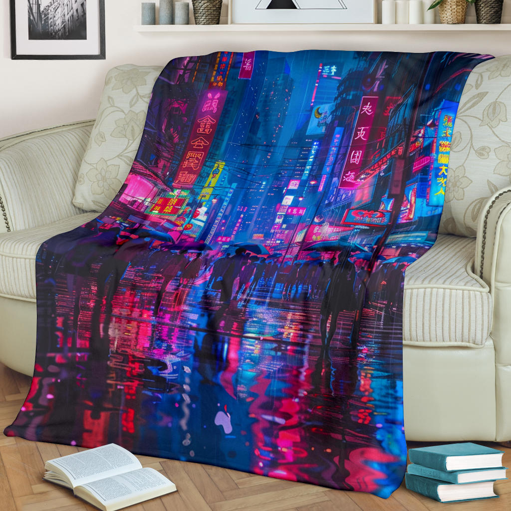 Neon Nights Banket, Neon Nights Estetic Blanket, Neon Nights Blanket Gift, Blanket