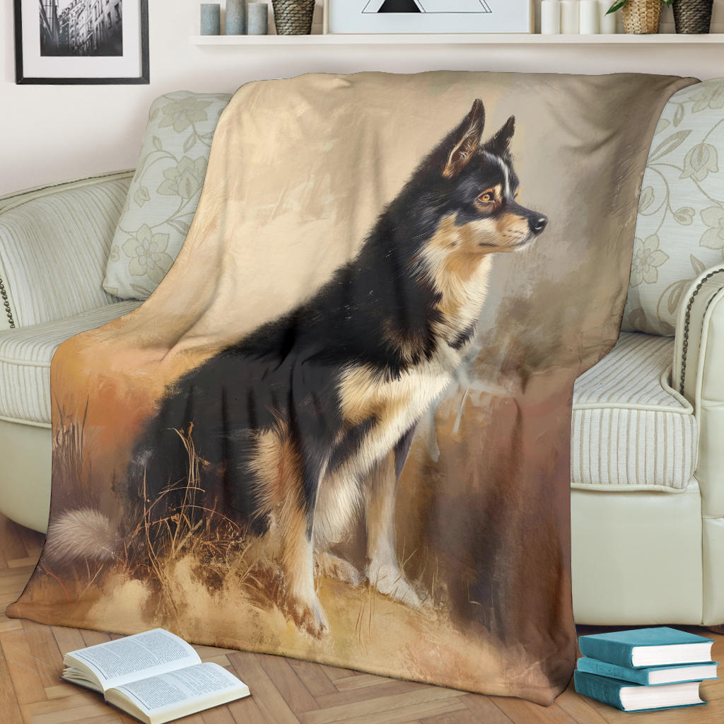 Lapponian Herder Dog Blanket, Trippy Psychedelics Lapponian Herder Dog Fleece Blanket, Lapponian Herder Dog Throw Blanket, Lapponian Herder Dog Gifts