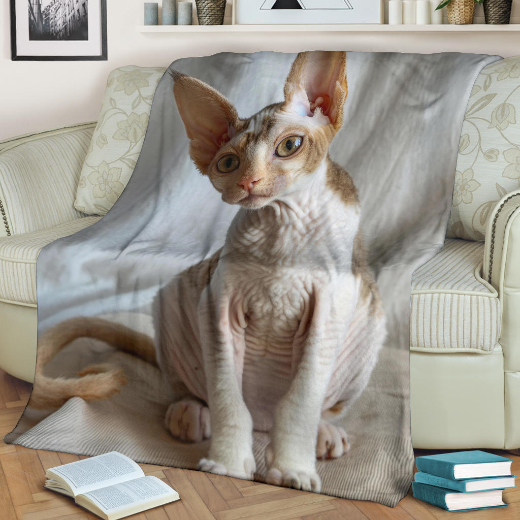 Cornish Rex cat Blanket, Trippy Psychedelics Cornish Rex cat Fleece Blanket, Cornish Rex cat Throw Blanket, Cornish Rex cat Gifts