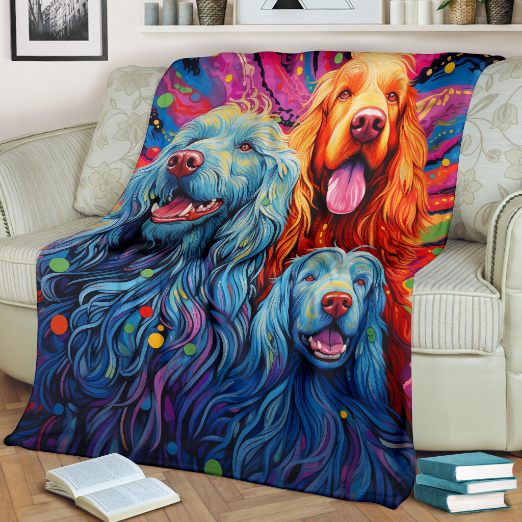 Bergamasco Sheepdog Blanket, Trippy Psychedelics Bergamasco Sheepdog Fleece Blanket, Bergamasco Sheepdog Throw Blanket, Bergamasco Sheepdog Gifts