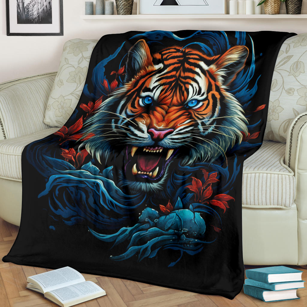 Tiger Blanket Tiger Fleece Blanket