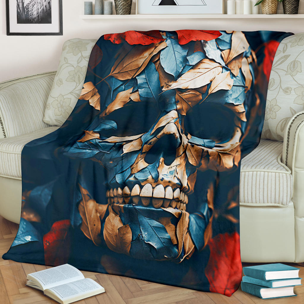 Skeleton Skull Blanket