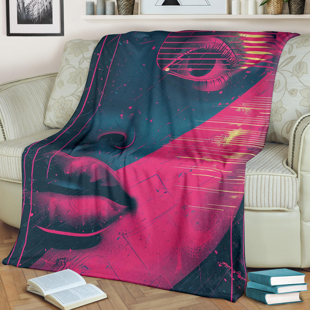 Retro Wave Blanket, Retro Wave Estetic Blanket, Retro Wave Blanket Gift, Blanket