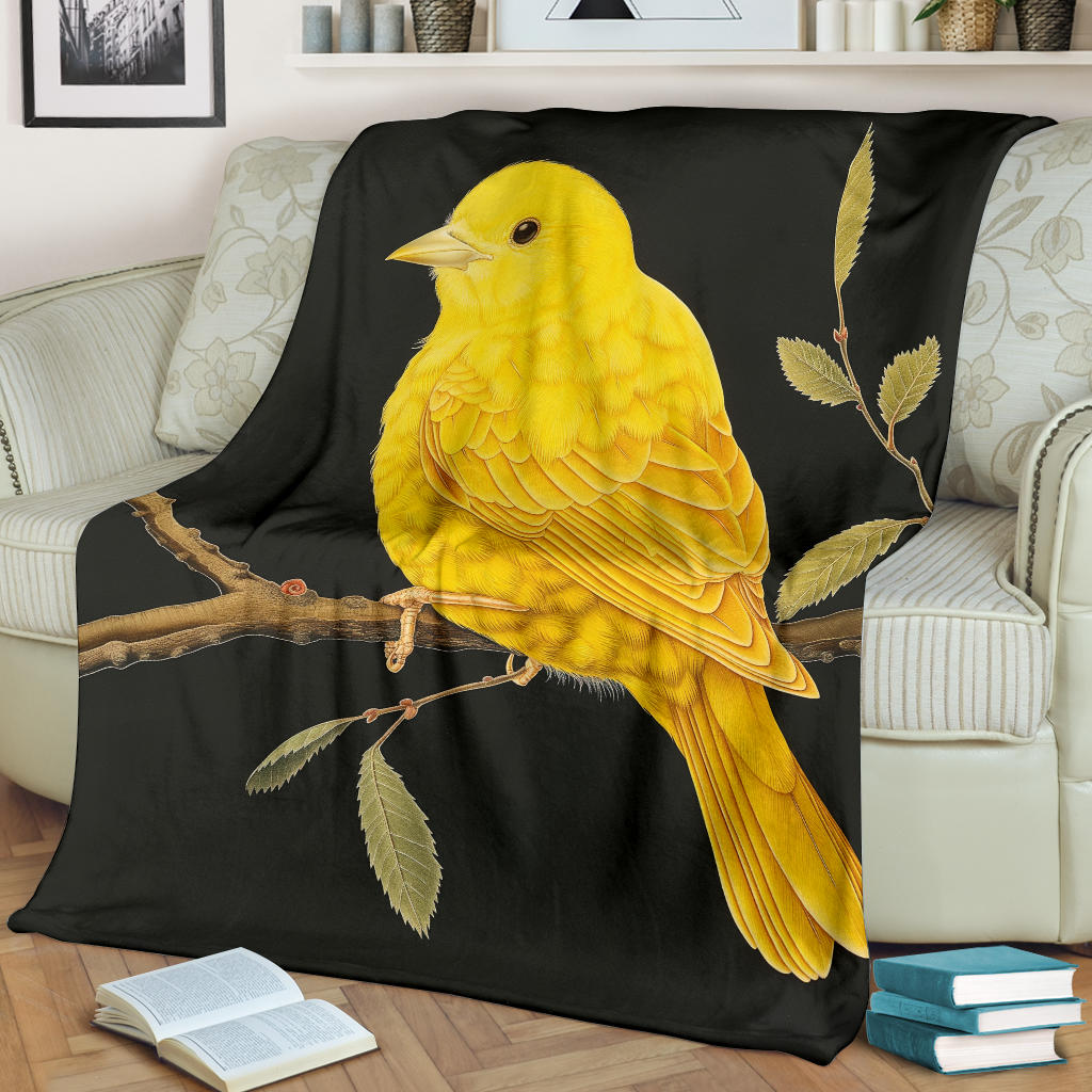 Canary bird Blanket, Trippy Psychedelics Canary bird Fleece Blanket, Canary bird Throw Blanket, Canary bird Gifts