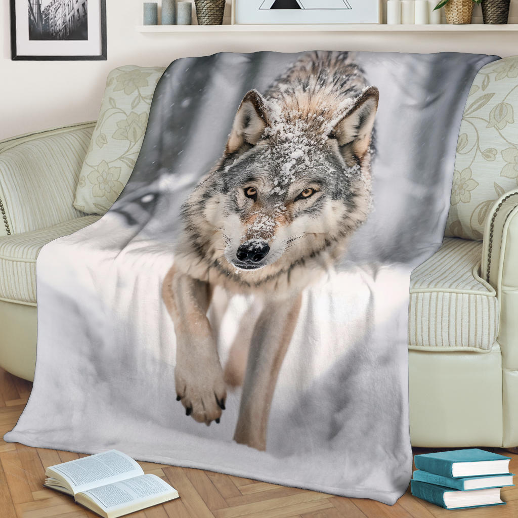 Angry Wolf Blanket