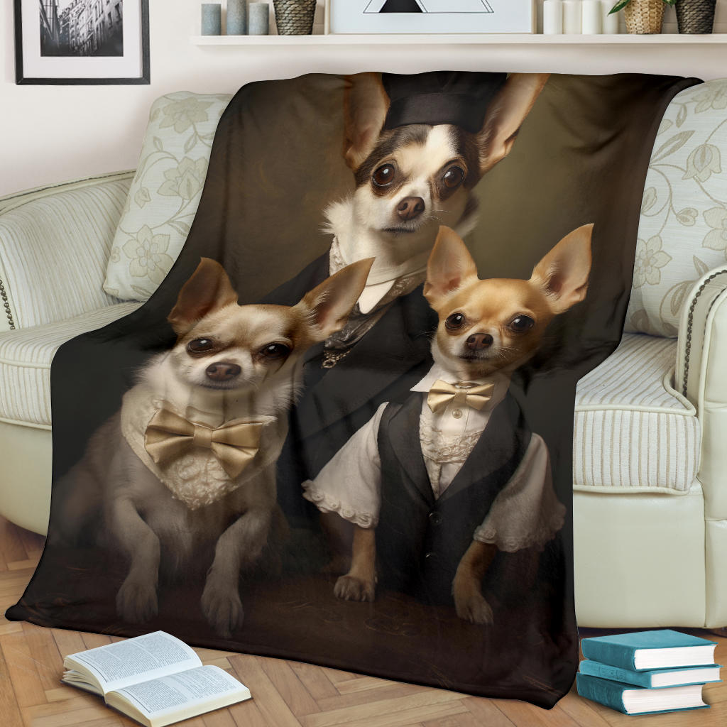 Chihuahua Family Blanket, Chihuahua Blanket, Chihuahua Throw Blanket, Chihuahua, Chihuahua Gifts