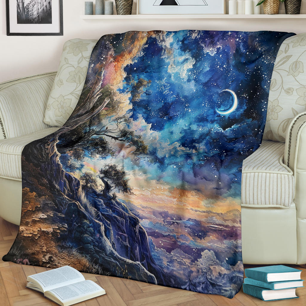 Celestial Serenity Blanket, Celestial Serenity Estetic Blanket, Celestial Serenity Blanket Gift, Blanket