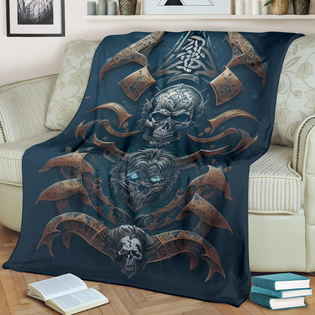 Viking Skull Blanket