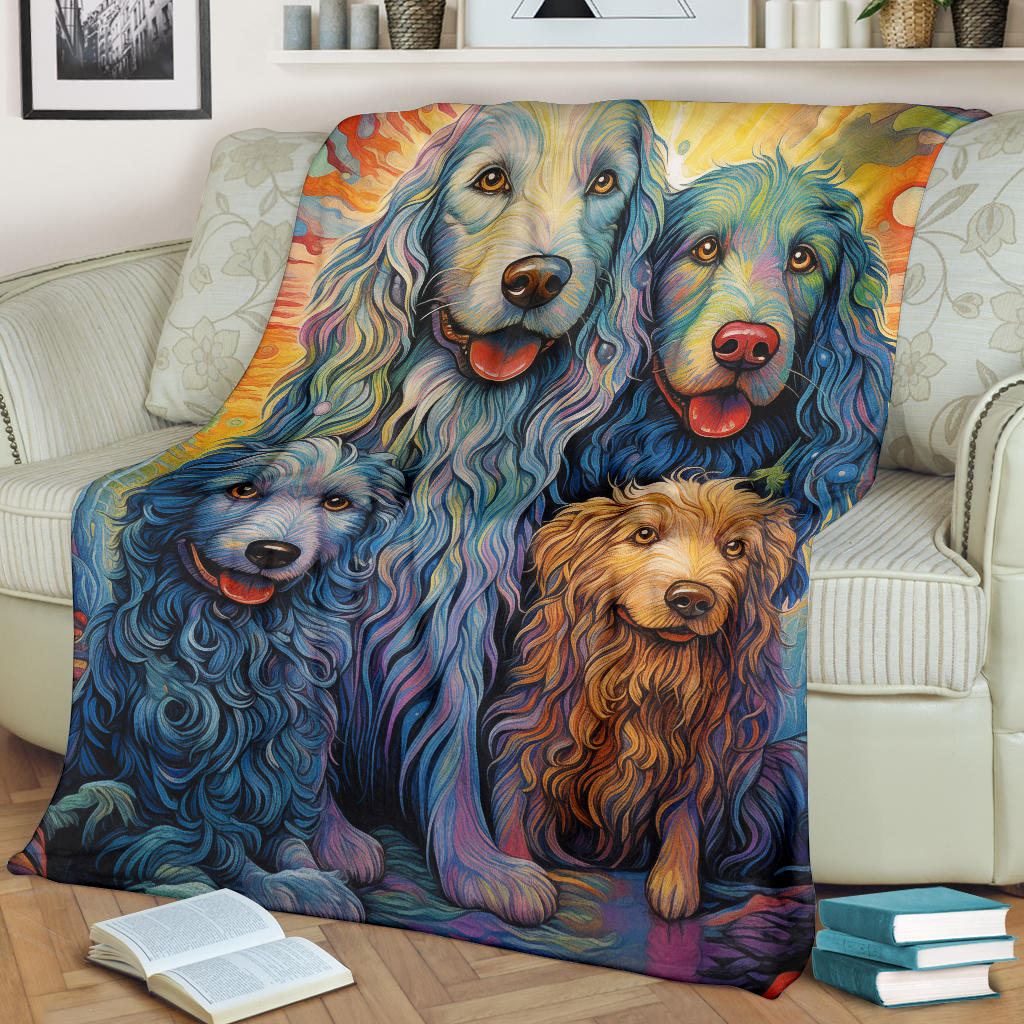 Bergamasco Sheepdog Blanket, Trippy Psychedelics Bergamasco Sheepdog Fleece Blanket, Bergamasco Sheepdog Throw Blanket, Bergamasco Sheepdog Gifts