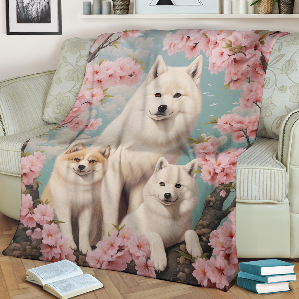 Akita Family Blanket, Akita Blanket, Akita Throw Blanket, Akita Gifts