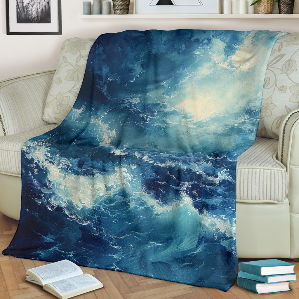 Oceanic Bliss Blanket, Oceanic Bliss Estetic Blankets, Oceanic Bliss Blanket Gifts, Blanket