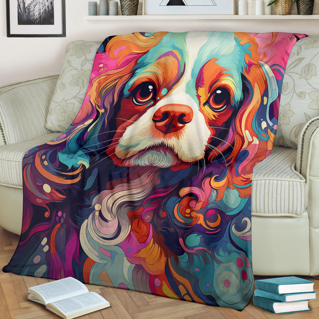 Cavalier King Charles Spaniel Blanket, Cavalier King Charles Spaniel Throw Blanket, Cavalier King Charles Spaniel Dog Gifts