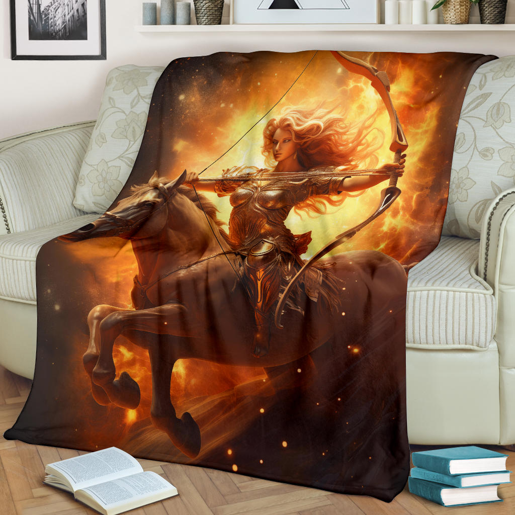 Sagittarius Zodiac Sign Blanket, Archer Sagittarius Zodiac Gifts