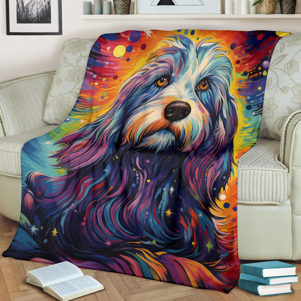 Petit Basset Griffon Vendeen Blanket, Trippy Psychedelics Petit Basset Griffon Vendeen Fleece Blanket, Petit Basset Griffon Vendeen Throw Blanket, Petit Basset Griffon Vendeen Gifts