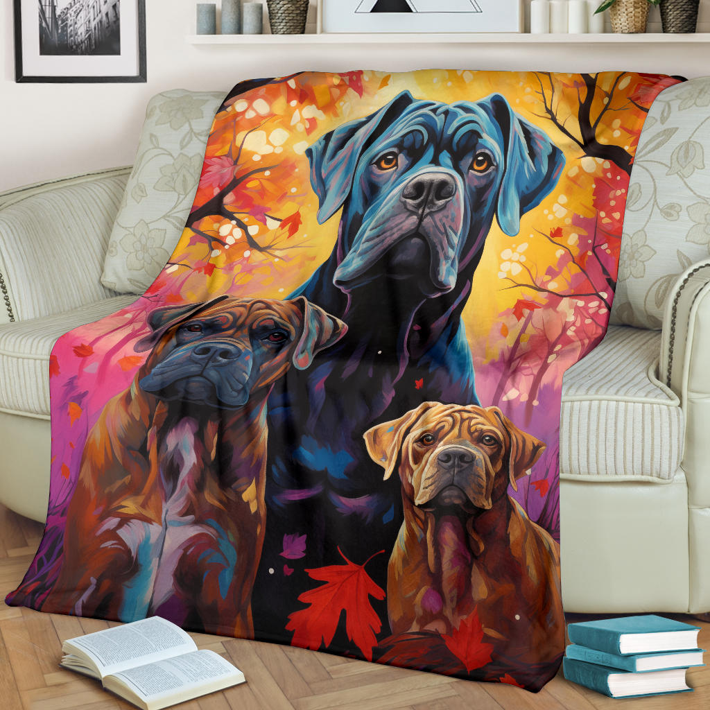 Cane Corso Blanket, Trippy Psychedelics Cane Corso Fleece Blanket, Cane Corso Throw Blanket, Cane Corso Gifts