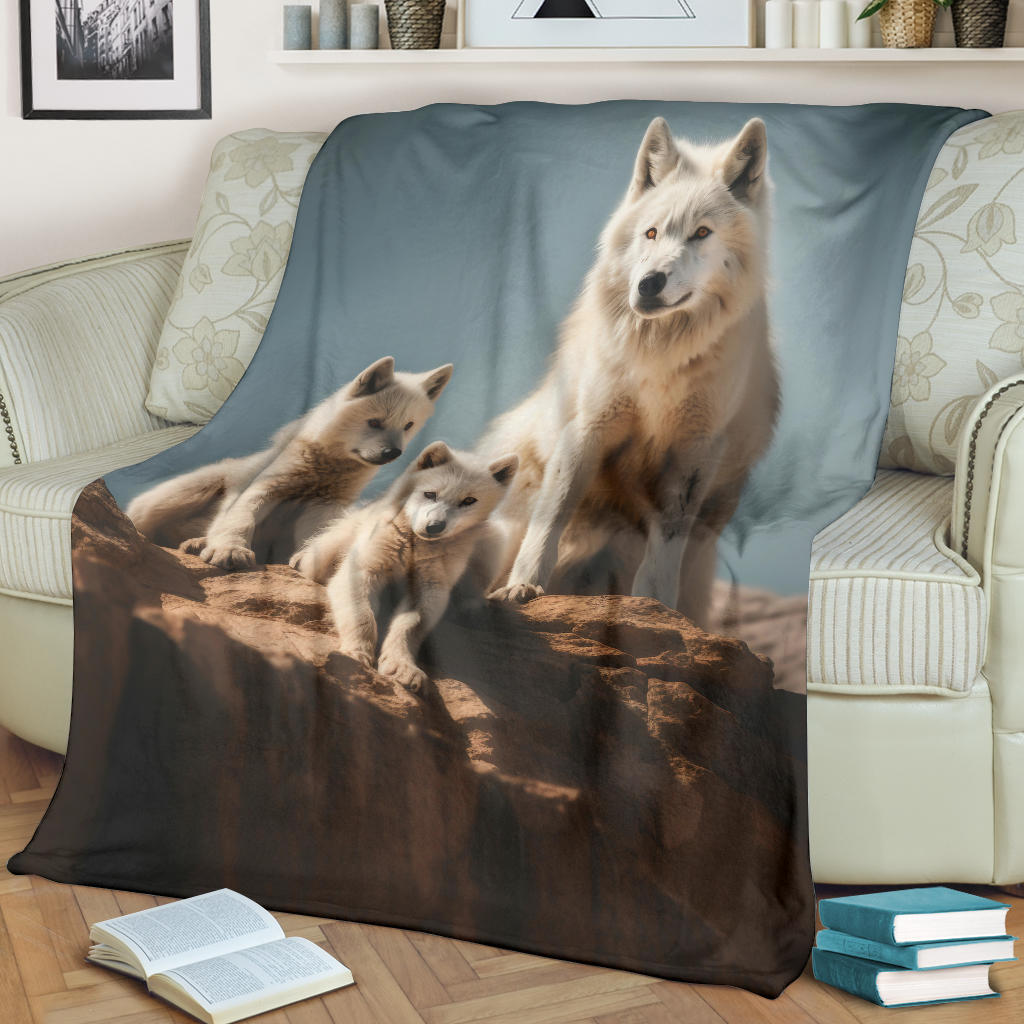 Wolves Family Blanket