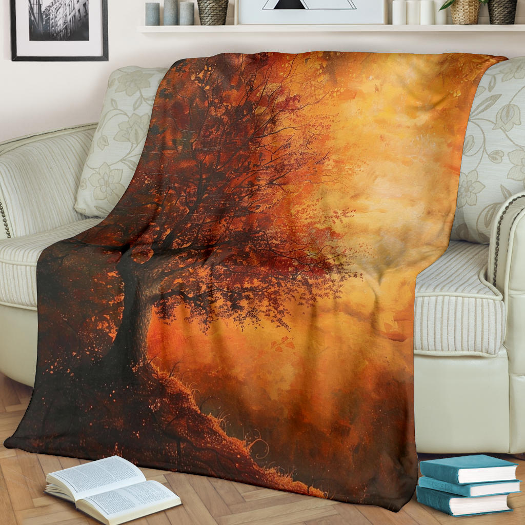 Autumn Aura Blanket, Autumn Aura Estetic Blanket, Autumn Aura Blanket Gift, Blanket