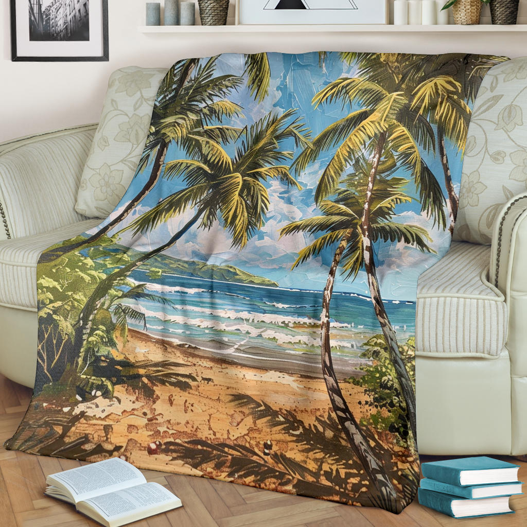 Tropical Paradise Blanket, Tropical Paradise Costume Blanket, Tropical Paradise Blanket Gift, Blanket