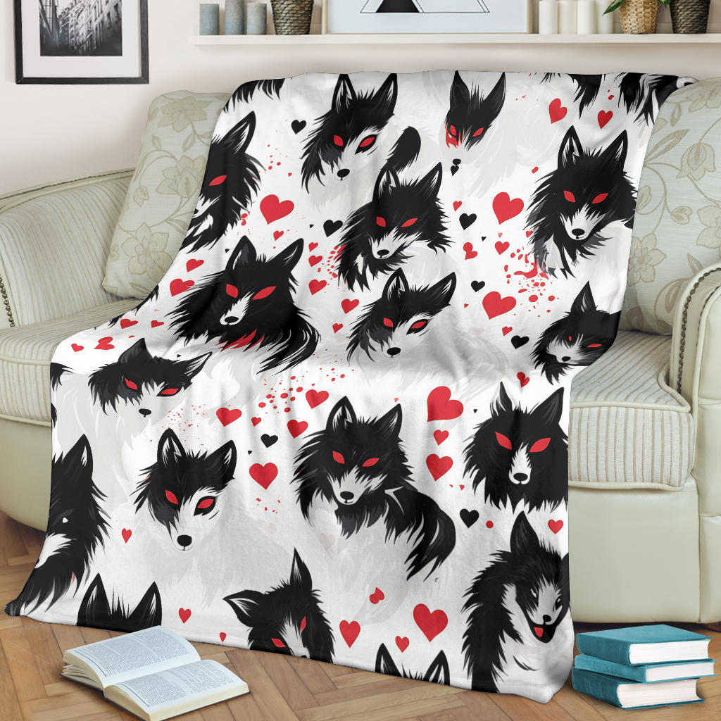 Wolf Hearts Blanket