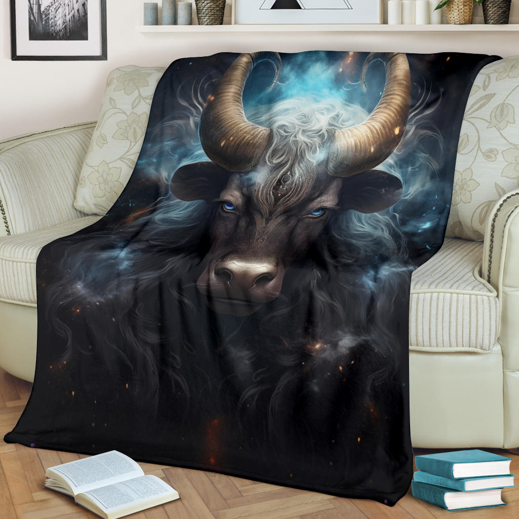 Taurus Zodiac Mysterious Blanket, Bull Zodiac Sign, Taurus Zodiac Gifts, Taurus Throw Blanket