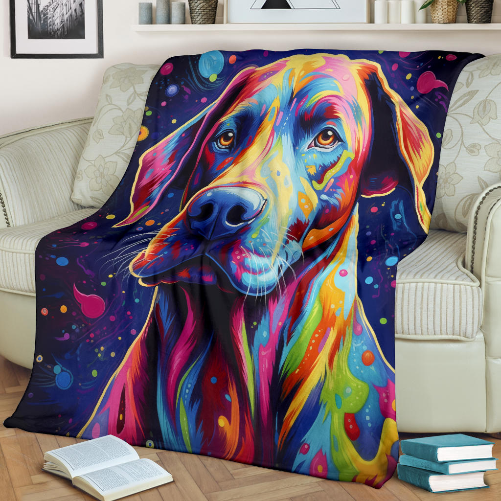 Trippy Psychedelics Great Dane Blanket, Great Dane Fleece Blanket, Great Dane Throw Blanket, Great Dane Gifts