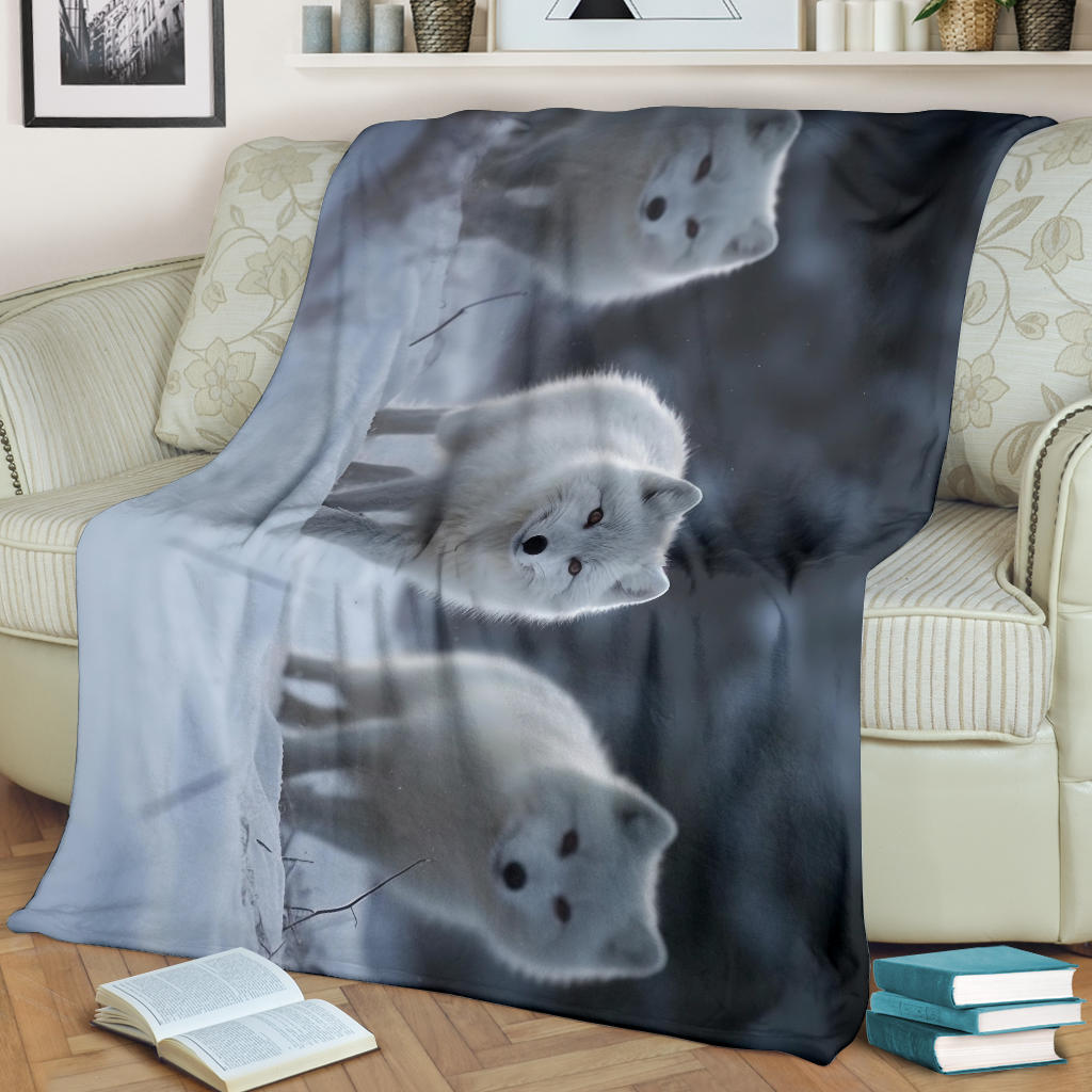 Arctic Fox Snow Blanket