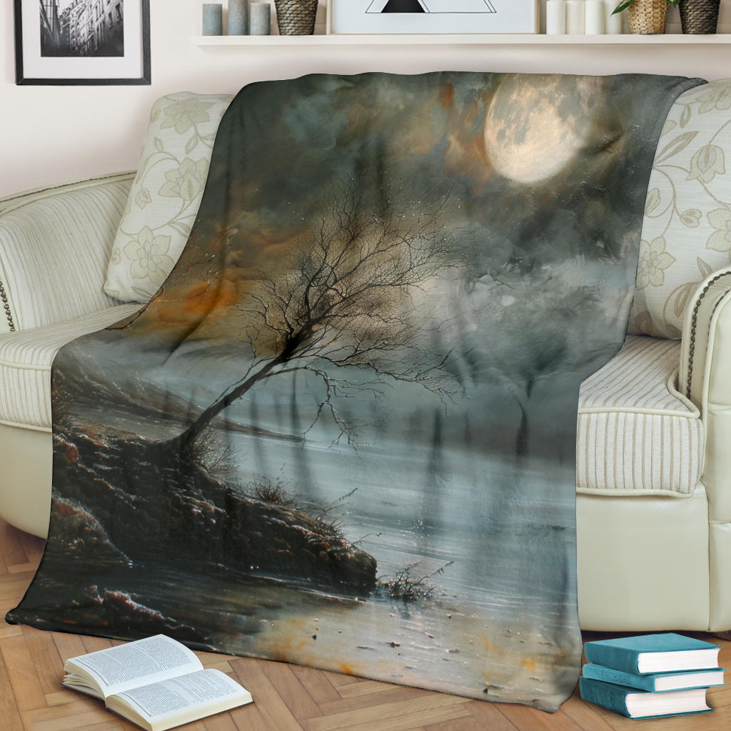 Mystic Moonlight Blanket, Mystic Moonlight Estetic Blanket, Mystic Moonlight Blanket Gift, Blanket