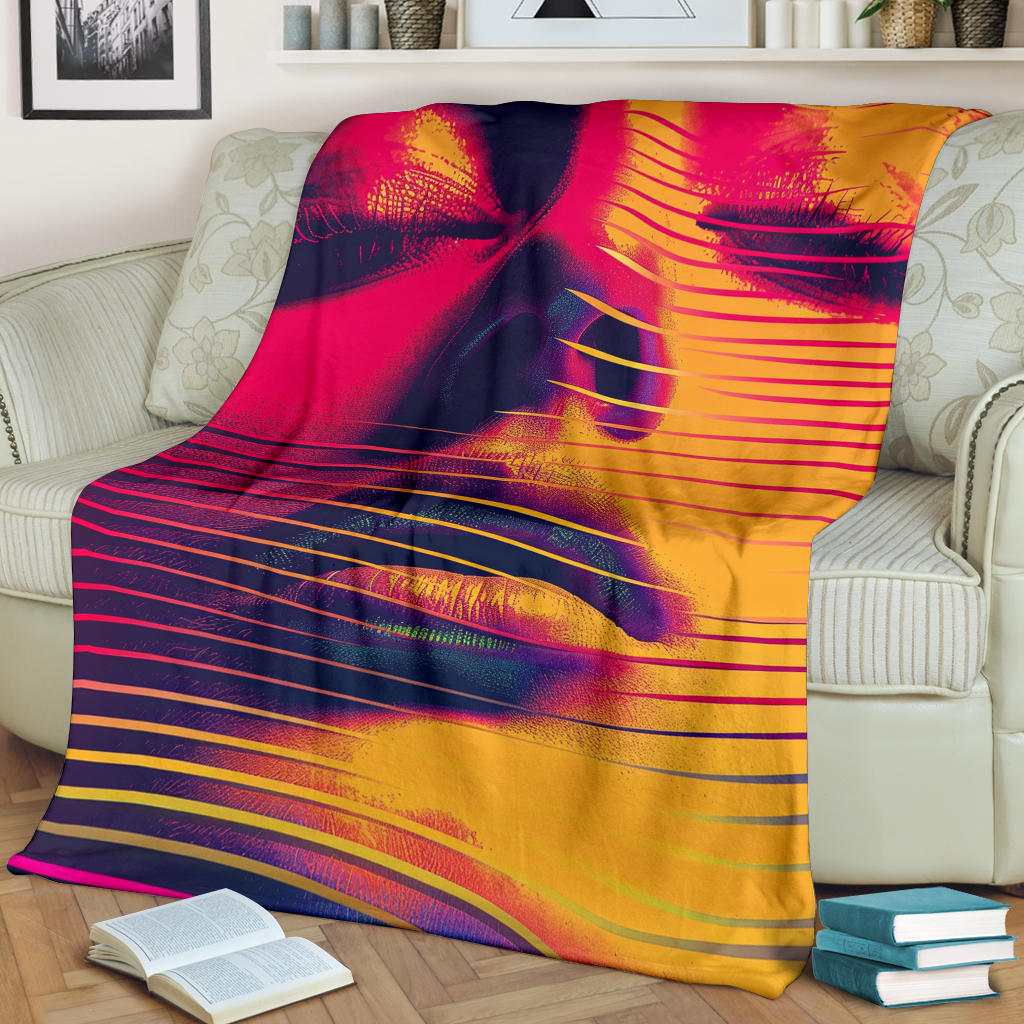 Retro Wave Blanket, Retro Wave Estetic Blanket, Retro Wave Blanket Gift, Blanket