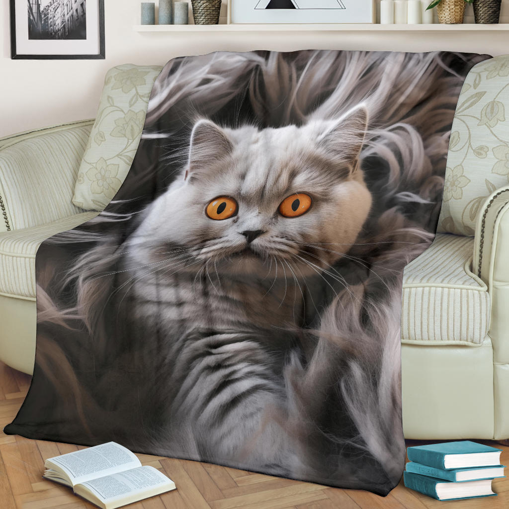 British Shorthair Hair Blanket