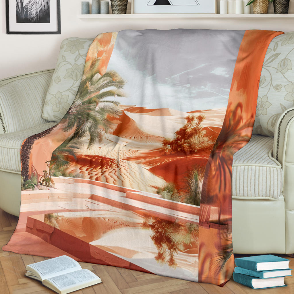 Desert Mirage Blanket, Desert Mirage Estetic Blanket, Desert Mirage Blanket Gift, Blanket