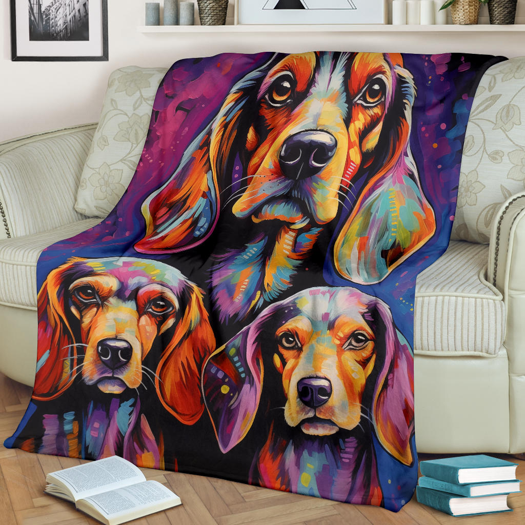 Estonian Hound Blanket, Trippy Psychedelics Estonian Hound Fleece Blanket, Estonian Hound Throw Blanket, Estonian Hound Gifts