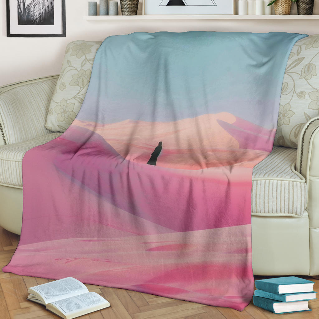 Desert Mirage Blanket, Desert Mirage Estetic Blanket, Desert Mirage Blanket Gift, Blanket