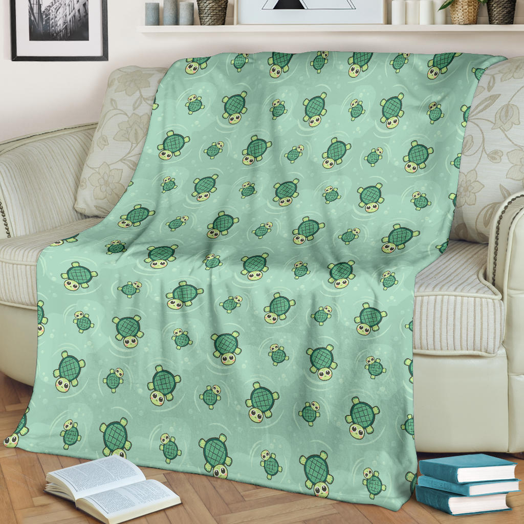 Green Turtle Blanket