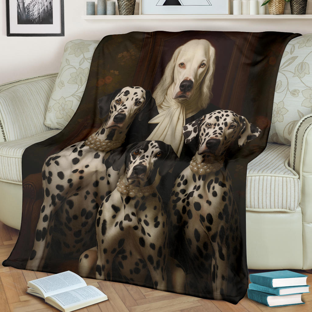 Dalmatian Family Blanket, Dalmatian_Blanket, Dalmatian Throw Blanket, Dalmatian, Dalmatian Gifts