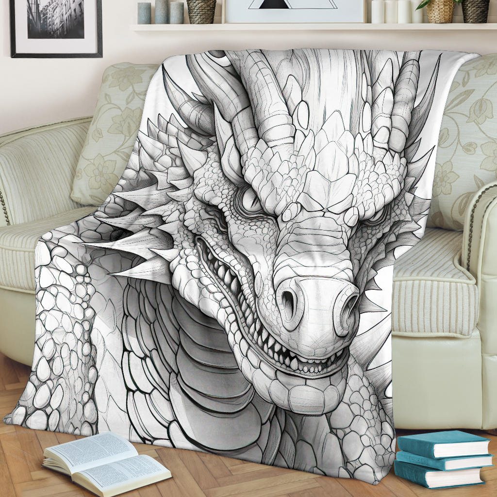 Dragon Blanket, Dragon Fleece Blanket