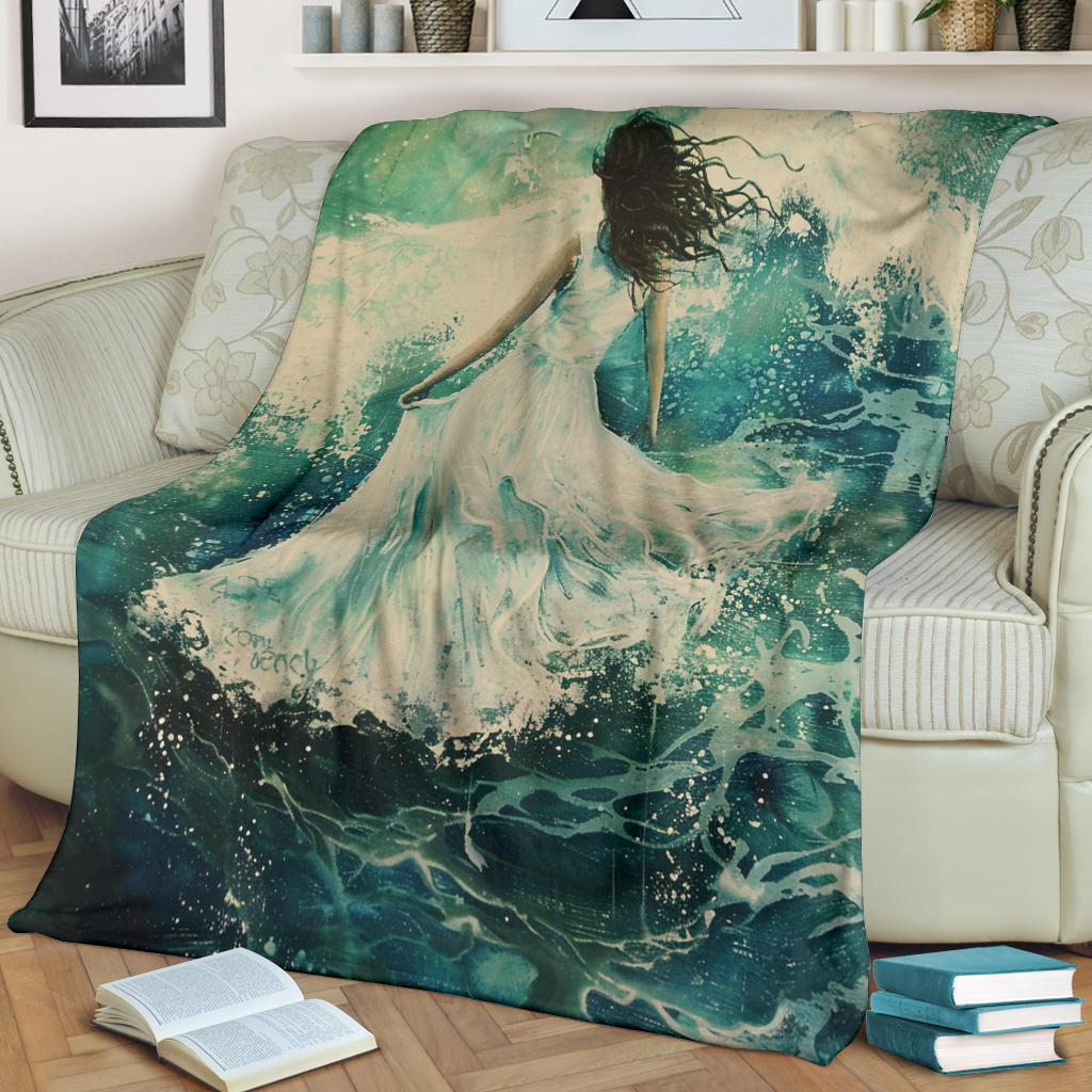 Oceanic Bliss Blanket, Oceanic Bliss Estetic Blankets, Oceanic Bliss Blanket Gifts, Blanket