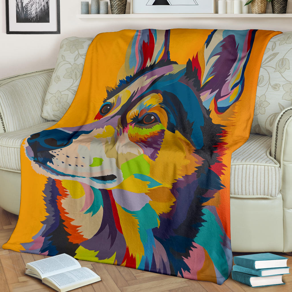 Lapponian Herder Dog Blanket, Trippy Psychedelics Lapponian Herder Dog Fleece Blanket, Lapponian Herder Dog Throw Blanket, Lapponian Herder Dog Gifts